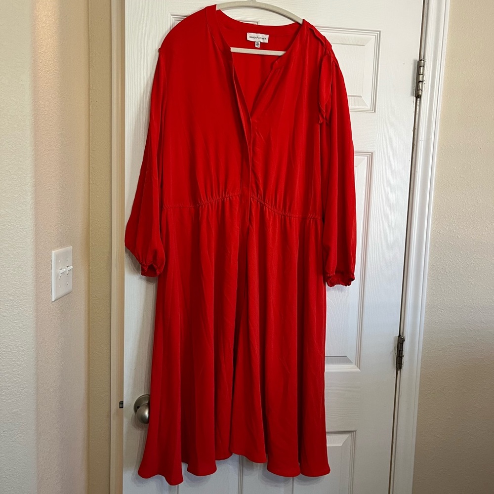 Elegant Red Women's Dress xxl